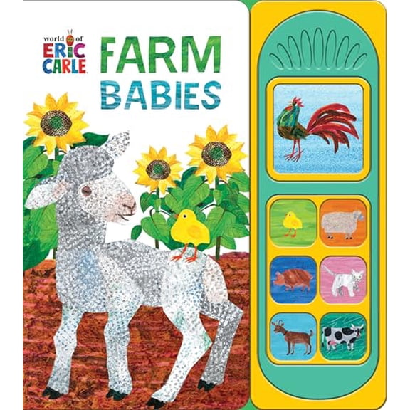 Pre-Owned World of Eric Carle, Farm Babies 7-Button Sound Book - PI Kids