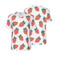 thumbnail image 6 of Rocae Strawberries for Breathable Men's Baseball T-Shirt Fashionable Casual Baseball Jersey, Moisture-wicking Sportswear Small, 6 of 9