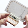 thumbnail image 3 of Retro Wooden Typewriter Card Holder Mini Vintage Memo Clip Photo Messages Note Display Stand Office Accessories Desk Organizer Decoration, 3 of 4