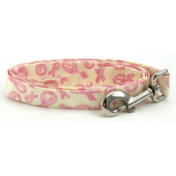 Faith Hope Love Pink Ribbon Dog Leash - Size - Mini