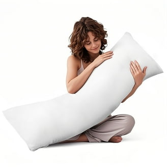 Mainstays Body Pillow 20x54 inches, Soft Polyester Cover, Support