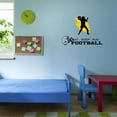 thumbnail image 3 of Boys Eat Sleep Play Football Active Sports Wall Decal Decoration Active Football Player Throw Vinyl Wall Decal Lasts Years and Easily Removable - Size: 30 In(W) x 21 In(H), 3 of 5
