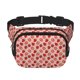 thumbnail image 1 of Fotbe Strawberries Cangurera Cuadrada con Estampado de Doble Capa, Bolsa de Cintura Ajustable Mini para Hombres y Mujeres, 1 of 9