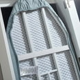 thumbnail image 6 of Wall-Mounted Ironing Board Cabinet, Foldable Ironing Storage Station for Home, Apartment & Small Spaces, Easy-Release Lever, with Mirror Door, White, 6 of 9