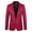 Red, variant on Mens Blazer Jacket Mens One Button Blazer Solid Color Regular Fit Daily Jacket Top Blouse Khaki,L