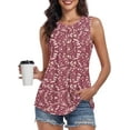 thumbnail image 5 of Women's Summer Tank Tops Pleated Round Neck Sleeveless Tops, 5 of 7