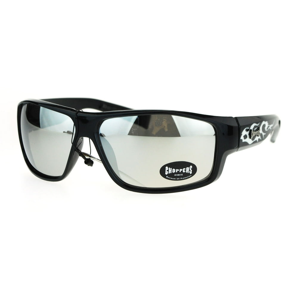 SA106 Choppers Mens Flame Arm Rectangular Warp Biker Motorcycle