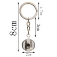 thumbnail image 3 of LYMAYTER Basketball Key Chain Glass Basketball Keychain Decoration - Double - sided, for DIY Backpack Handbag Key Ring, 3 of 7