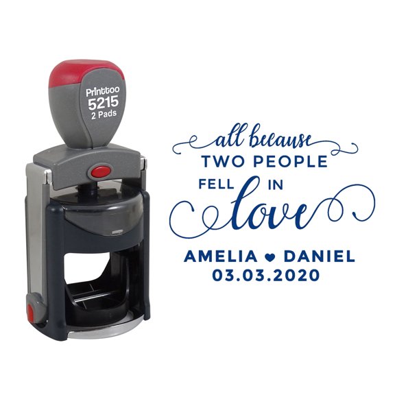 Printtoo Rubber Stamp Office Stationary DUPLICATE Self Inking Stamp-Red