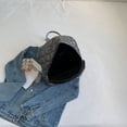 thumbnail image 3 of Mochila Nailon Acolchada A La Con Patrón Rombos Mochila Escolar Con (plata), 3 of 9