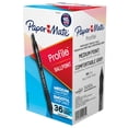 thumbnail image 3 of Paper Mate Ballpoint Pen, Profile Retractable Pen, Medium Point (1.0mm), Black, 36 Count, 3 of 7