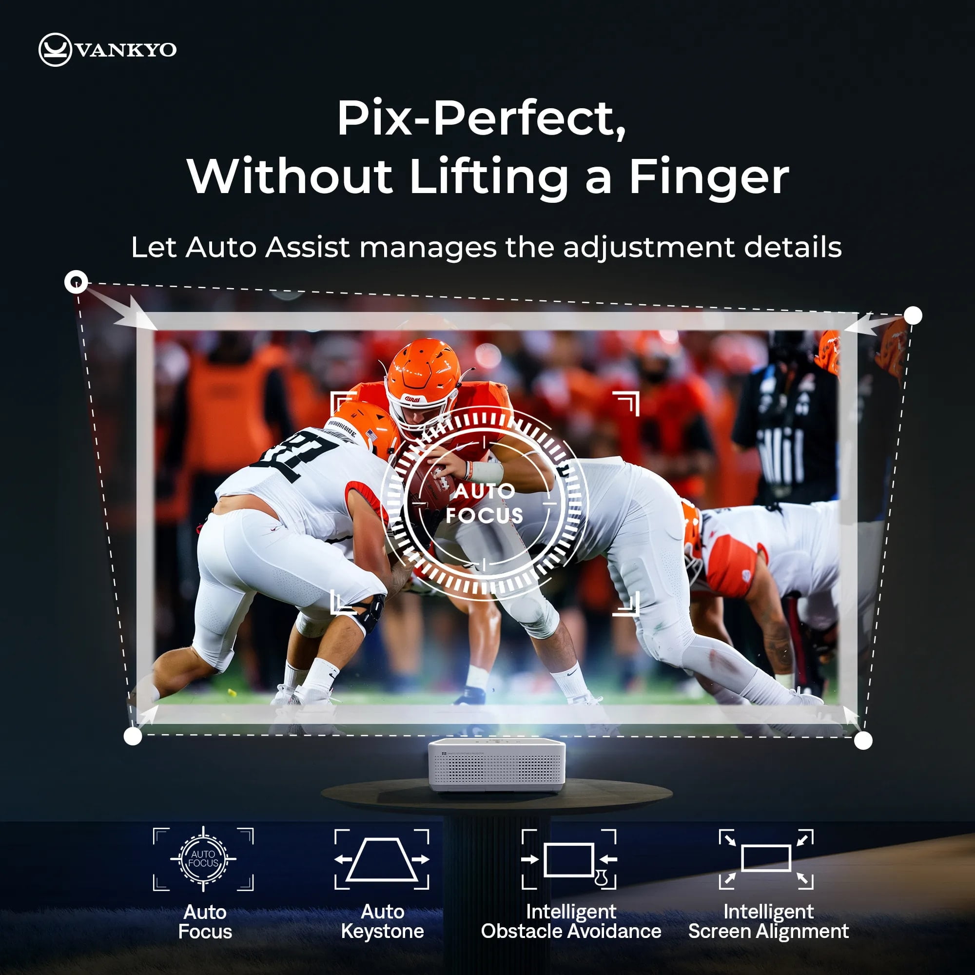 Vankyo Leisure L570S Native 1080P Projector with Dolby Audio, VANKYO Leisure 570S