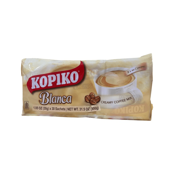 Kopiko Blanca Creamy Coffee Mix, 2-Pack Bundle (2x 30ct Sachets)
