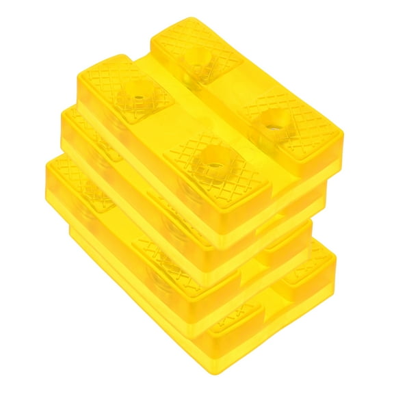 FESTFENDS Universal Rubber Jack Stand Pad 4Pcs for Car Lifting Jack Pad in Yellow 11.8x7.9x1in