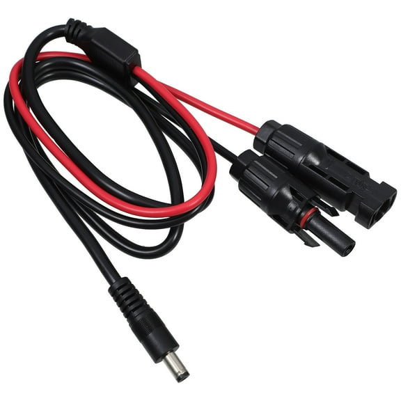 Hemoton Solar Panel Plug to DC 5.5mm Adapter Cable Solar Panel Connector Solar Panel Wire for RV Solar Panel and Generator Connector