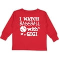 thumbnail image 3 of Inktastic I Watch Baseball with My Gigi Boys or Girls Long Sleeve Toddler T-Shirt, 3 of 5