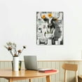 thumbnail image 3 of Nawypu  Cow Picture Bathroom Decor Farmhouse Wall Art Funny Black And White Canvas Room Sunflower Paintings Artwork Framed Sitting On Toilet Reading Newspaper Gift, 3 of 5