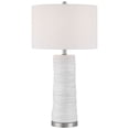 thumbnail image 2 of 360 Lighting Contours 27 1/2" High Modern White Ceramic Table Lamp with Dimmer, 2 of 9