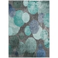 thumbnail image 2 of Addison Rugs Chantille Indoor/Outdoor Transitional Organic Teal Washable Rectangle Rug, 2'6" x 3'10", 2 of 6