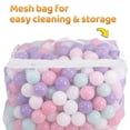 thumbnail image 4 of BalanceFrom 1200-Count Play Pit Balls Toy Set for Kids with Mesh Bags, Pastel Colors, 4 of 8