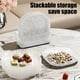 thumbnail image 4 of Bandeja de plástico apta para microondas, apta para lavavajillas, lavable a mano, para uso doméstico, apta para alimentos, para postres, ensaladas de frutas y dulces, juego de cinco bandejas + una bas, 4 of 6