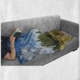 thumbnail image 6 of Basset Hound Soft Flannel Fleece Throw Blanket, Illustration with Outdoor Scene with Running Dog Trees, Cozy Plush for Indoor and Outdoor Use, 50" x 60", Multicolor, by Ambesonne, 6 of 6