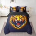 thumbnail image 2 of Homewish Tiger Animal 7-Piece Bedding Comforter Set For Teens Boys Girls,Jungle Wildlife King Bedding Sets,Woodland Safari Ultra Soft Bed Sheets,Breathable Home Decor,Reversible, 2 of 8