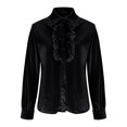 thumbnail image 3 of Uootdi Plus Size Sequin Tops for Women Sparkly Glitter Bow Crewneck Long Sleeve Shirts Evening Party Night Top Going Out Pullover Gift, 3 of 6