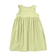 thumbnail image 4 of Odeerbi Vestido de Verano de Tanque de Algodón A-Camisola Sin Mangas de Color Sólido Para Niños, 4 of 7