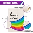 thumbnail image 4 of Love Wins Rainbow Pride House Flag 28x40 Inch Vertical Double Sided LGBT Pride Farmhouse Big Banner Flags Pride Gay Pride Lesbian Transgender Pansexual Flag for Yard Outdoor Decoration, 4 of 6