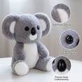 thumbnail image 4 of Koala Plush Toy, Soft Stuffed Animal Koala Doll, Realistic Marsupial Plushie, 9.8in Koala Figure for Living Room Decor, Cuddly Wildlife Animal Toy Figure, 4 of 6