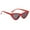 Red Gray, variant on lionlar Men Women Vintage Triangle Mirrored Sunglasses Eyewear Designer Plastic Glassees Black