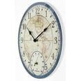 thumbnail image 3 of Infinity Instruments Orbis Blue Outdoor Transitional Analog Display 14-inch Wall Clock, 3 of 7