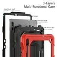 thumbnail image 6 of Allytech Galaxy Tab S8 2022 / Tab S7 2020 11 Inch Case (SM-X700/706/T870/T875) with Screen Protector,  Rugged Shockproof Strap Rotating Kickstand Protective Cover for Samsung Galaxy Tab S8/ Tab S7, 6 of 7