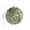 thumbnail image 2 of Glitter Mint Green Christmas Ornaments, Set of 5 Hanging Decorations, Foam Holiday Tree Decor for Home,Vsgery, 2 of 8