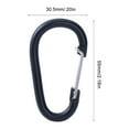 thumbnail image 3 of ZPAQI 10Pcs Wiregate Carabiner Clip, Heavy Carabiner Hook, Large Size for Camping, 3 of 17