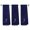 Navy Blue, variant on Embroidered Terry Cotton Gym Fitness Towel for Men, Women, Girls, Boys - Personalized Gift - Black Color Towel - Silver Script initial N