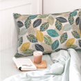 thumbnail image 4 of Yiaed Vintage Leaves Print Brushed Microfiber Envelope Pillowcases, Standard,Envelope Closure Pillow Cases(No pillow core)-14"x20", 4 of 6