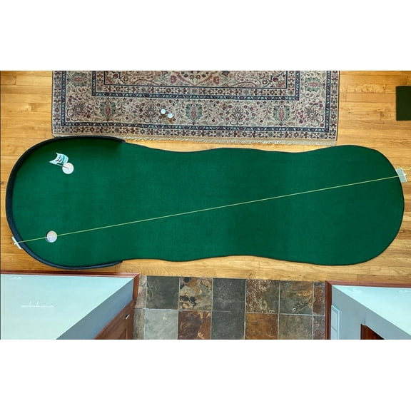 Big Moss Golf V2 Series The Augusta 4' X 12' Practice Putting Chipping Green with 2 Cups