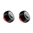 thumbnail image 3 of Greeniant Reloj con vástago para bicicleta, auriculares para bicicleta de montaña, piñón fijo, resistente al agua, tapa superior, reloj, negro rojo 2piezas, 3 of 6