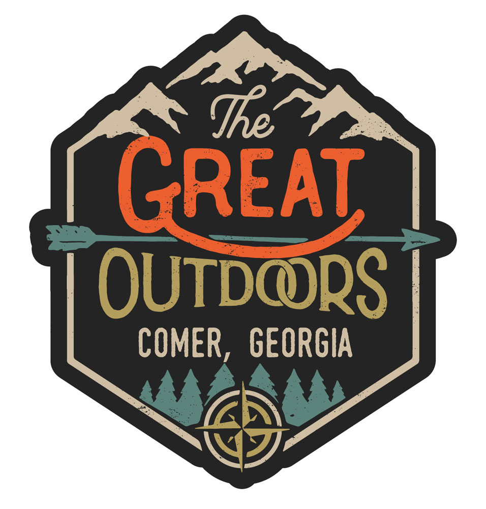 Comer The Great Outdoors Design 4Inch Vinyl Decal Sticker