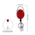 thumbnail image 3 of Avec Ceinture Bling Strass Porte-Clés Clip sur Porte-Badge Rétractable Mode, 3 of 4