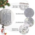 thumbnail image 2 of Small Stall Shower Curtain 36x72 Inch Narrow Half Size Christmas Grey Snowflakes Bath Curtains Bathroom Decor, Winter Xmas Modern Minimalist Waterproof Fabric Shower Curtain Set with Hooks 36 Inch, 2 of 8
