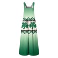 thumbnail image 4 of Women St. Patrick's Day Baggy Overall Shamrock Print Sleeveless Straight Leg Jumpsuits 2026 Fashion Spring Rompers with Adjustable Straps, 4 of 6