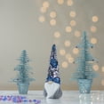 thumbnail image 3 of 12" Gnome with Blue and Silver Flip Sequin Hat Christmas Decoration, 3 of 7