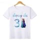 thumbnail image 3 of Camiseta de algodón de cumpleaños para niña de Elsa, Anna y Frozen de Disney, ropa para niños de 1, 2, 3, 4, 5, 6, 7, 8 y 9 años, ropa para niños, 3 of 5