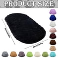 thumbnail image 3 of Oval Rug, Bedside Rugs for Bedroom, Oval Bathroom Rug, Soft Rugs, Soft Fluffy Bedside Mat, Non-Slip Fuzzy Carpet for Bedroom, Living Room, Bathroom & Home Decor 23.6x15.7 Inch 1Pcs, 3 of 4