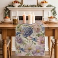thumbnail image 2 of Table Runner 36 Inches Long for Kitchen Dining, Vintage Flowers Dresser Scarf Farmhouse, Dining Table Decorations for Wedding/Parties, Spring Watercolor Floral Dragonflies Beige 13 x 36 In, 2 of 8