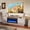 Grey, variant on Easoger Fireplace TV Stand with 36” Electric Fireplace, Entertainment Center for TVs up to 90", LED Lights Entertainment Center, TV Console, Black