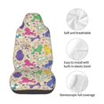 thumbnail image 4 of Wukai Colorful Poodle Dog Full Set Car Seat Covers with Soft Padding Universal Auto Front Seats Protector and Cushion Mat, 4 of 5